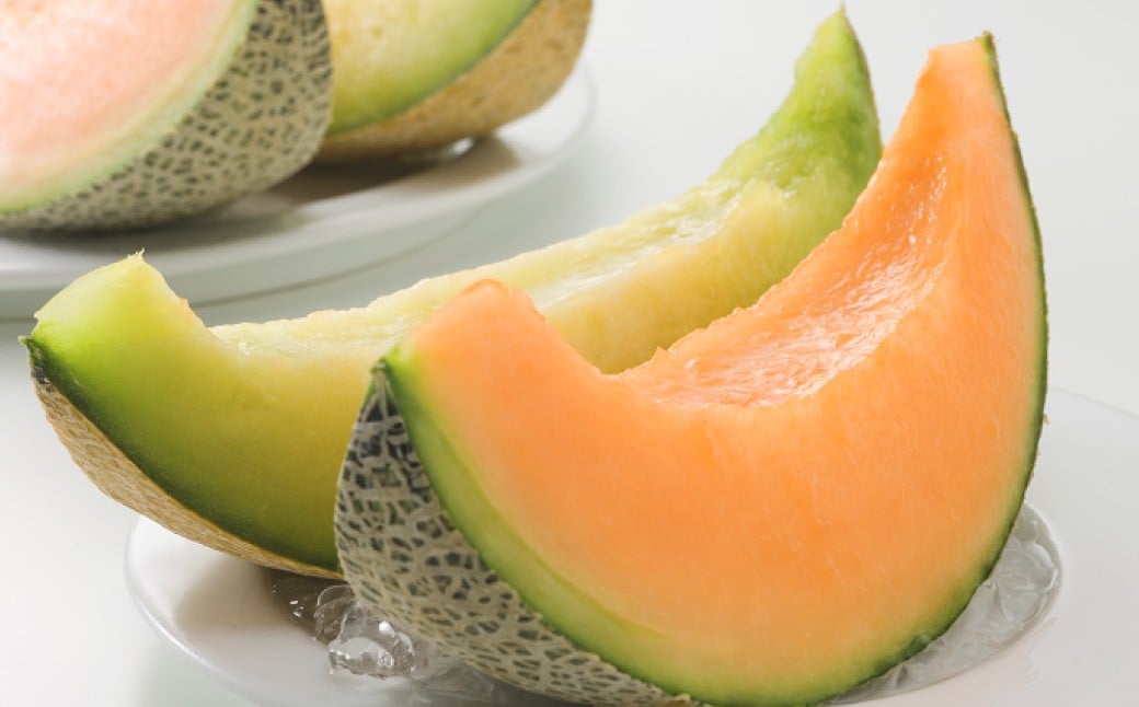 メロン 赤・青セット (1玉 約1.6kg)