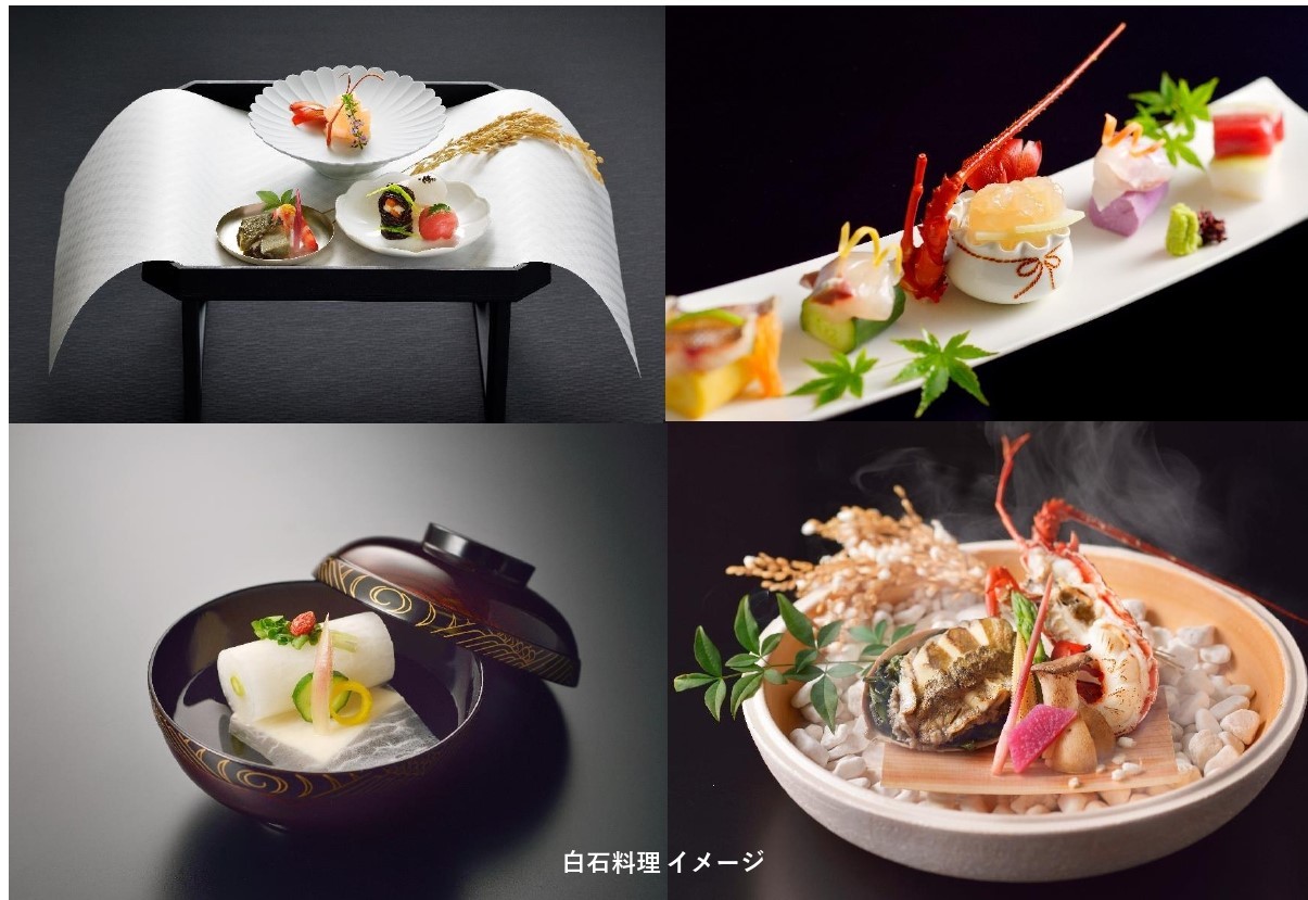 伊勢海老・鮑・松阪牛の三大味覚他、その日のおすすめ食材を用いた料理長特別コースです。