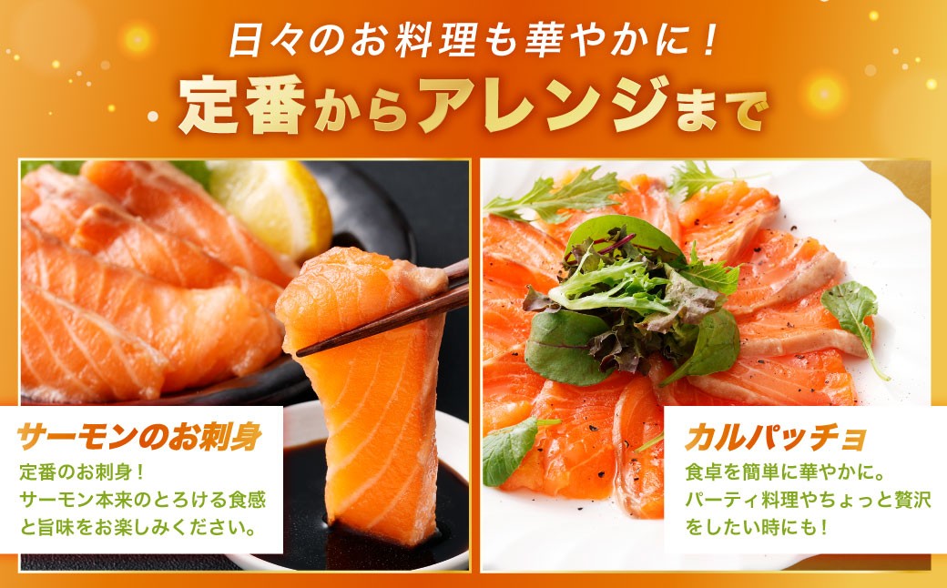 【4回定期便】 国産 トラウトサーモン 計約3.2kg (約200g×4パック)×4回