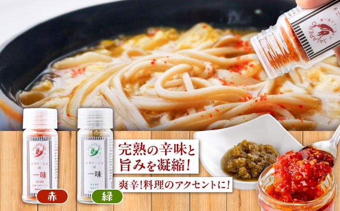 ハラペーニョの一味セット はらぺーにょ ハラペーニョ 青唐辛子 完熟 唐辛子 一味唐辛子 調味料 2種 セット 熊本県 菊陽町