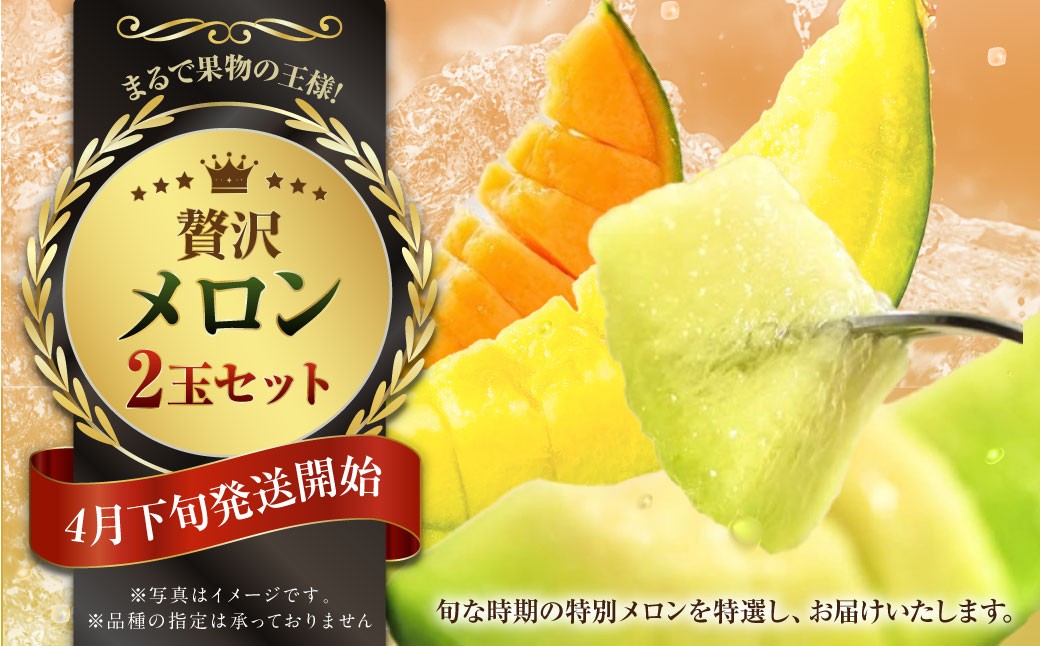 『まるで果物の王様!贅沢メロン』 2玉セット