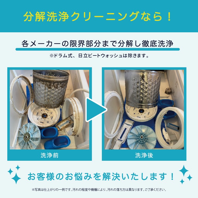 ※写真は仕上がりの一例です。汚れの程度や機種により、汚れの落ち方は異なります。ご了承ください。