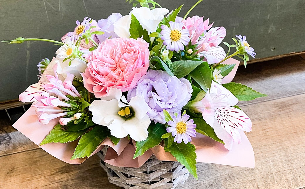 【全12回定期便】 おまかせ フラワーアレンジメント【S】 花 お花 はな 生花 Flower 長崎