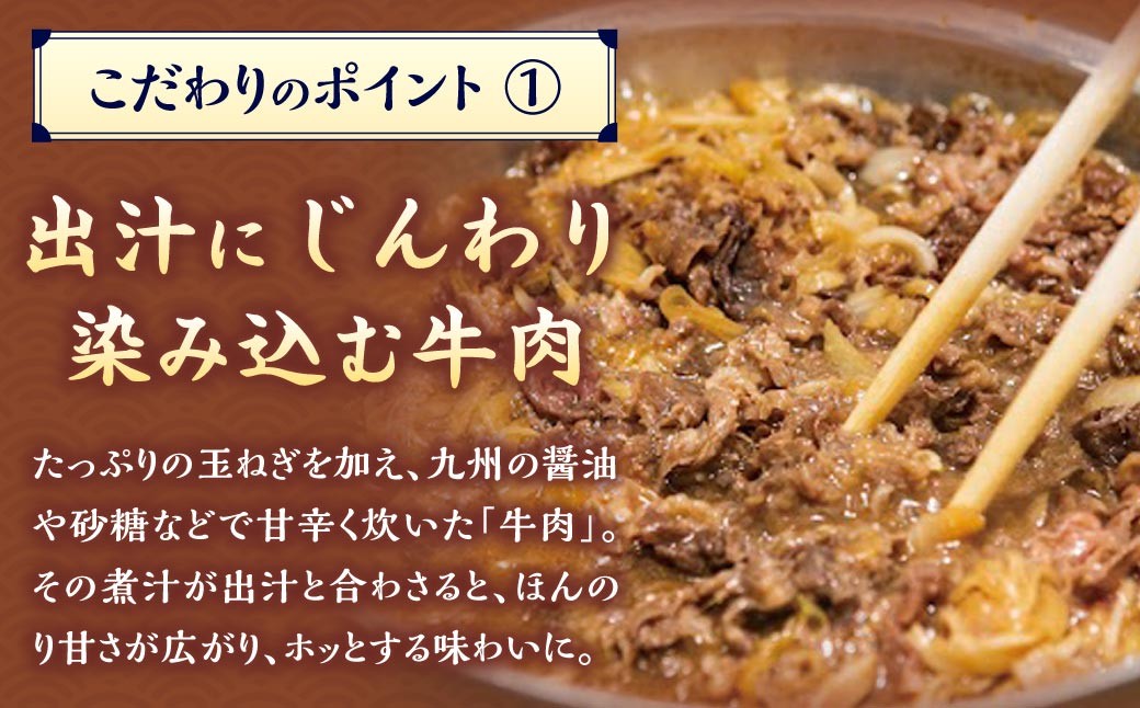 【定期便3カ月】 資さん肉うどん(10人前)×3回