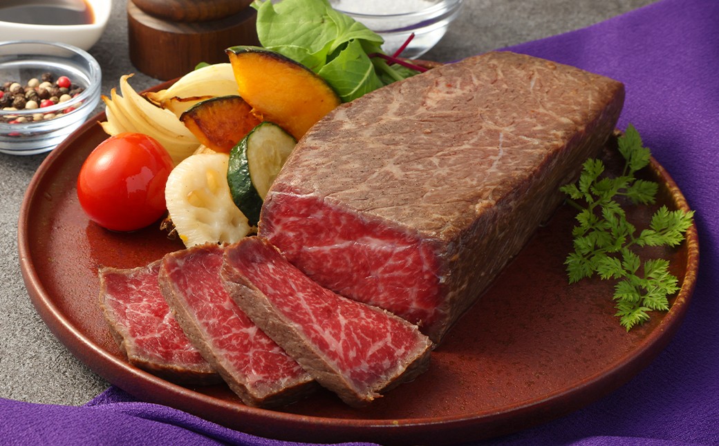 【A4ランク】長崎和牛 ローストビーフ 約500g / 国産 和牛 牛肉 お肉 モモ肉 もも ブロック タレ付き 長崎