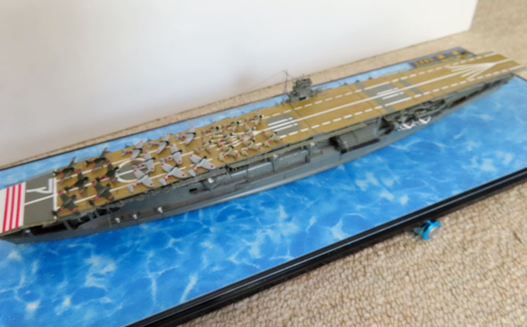 プロプラモデラーが作る！ 一点物 日本海軍 航空母艦 「赤城」 1／700 （完成品） ハセガワベースプラモデル