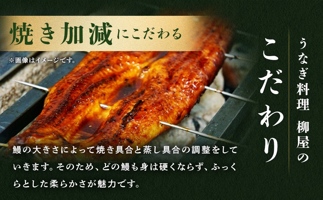 「うなぎ料理 柳屋」 国産 うなぎ 蒲焼 200g×3尾