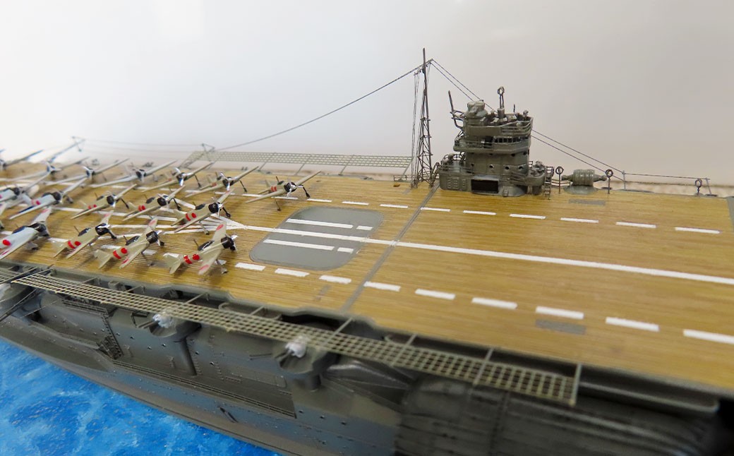 プロプラモデラーが作る！ 一点物 日本海軍 航空母艦 「赤城」 1／700 （完成品） ハセガワベースプラモデル