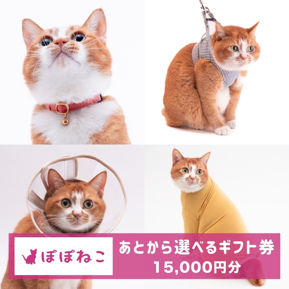 ぽぽねこ ギフト券 15,000円分 （Eメールタイプ）