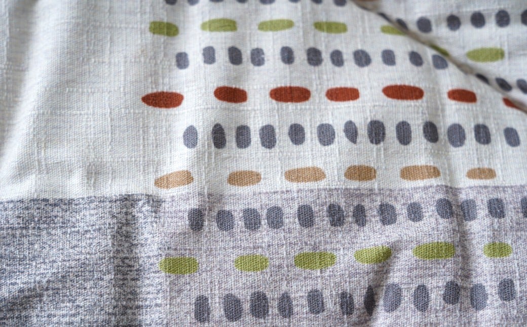 手織り風ギャベデザイン アムルこたつ掛布団 205cm×285cm GY（グレー）