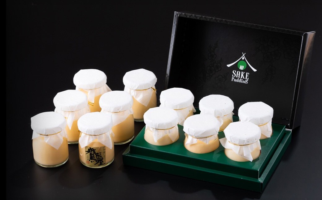 138-636 ご当地酒蔵 プリン 詰め合わせ (鷹来屋特別純米酒使用80ml×3個、丹誠特別純米酒使用80ml×3個)