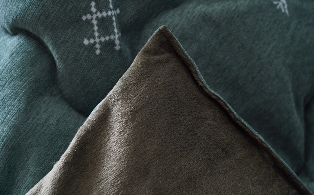 軽くてあったか ハピネスコタツ掛布団 200cm×300cm GN（グリーン）