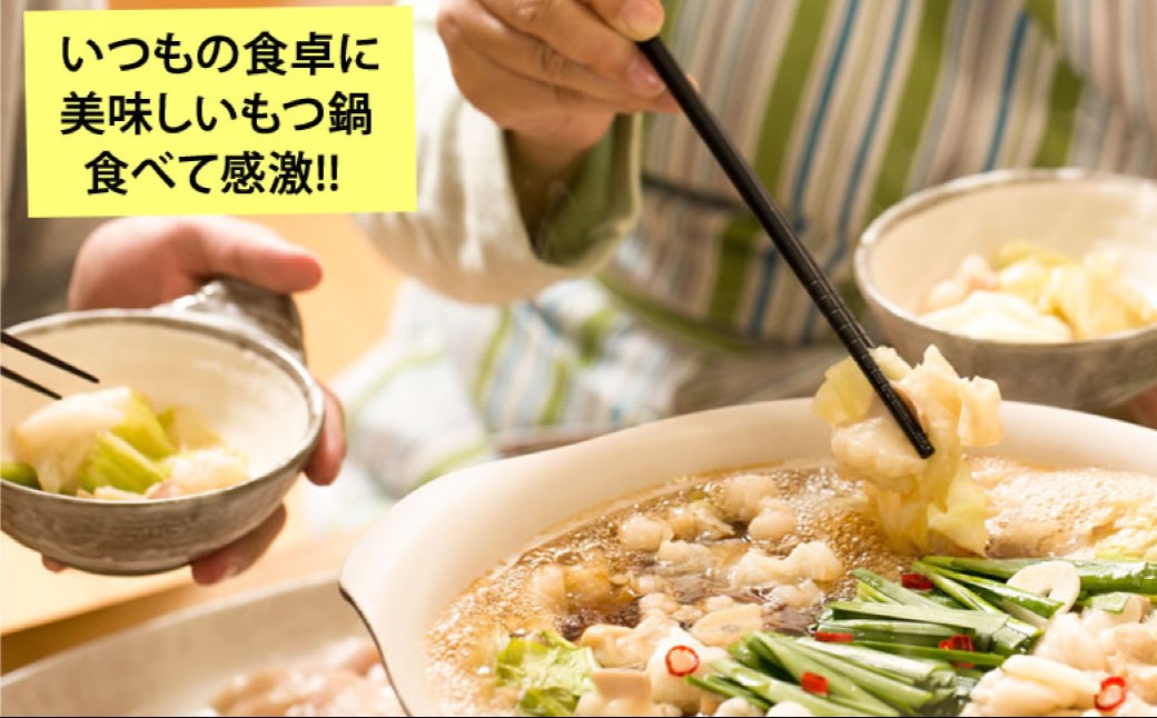 国産牛もつ鍋大山セット 味噌味 8人前 