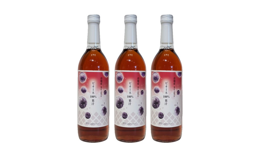 ふなおワイナリー ピオーネ100％果汁 710ml×3本