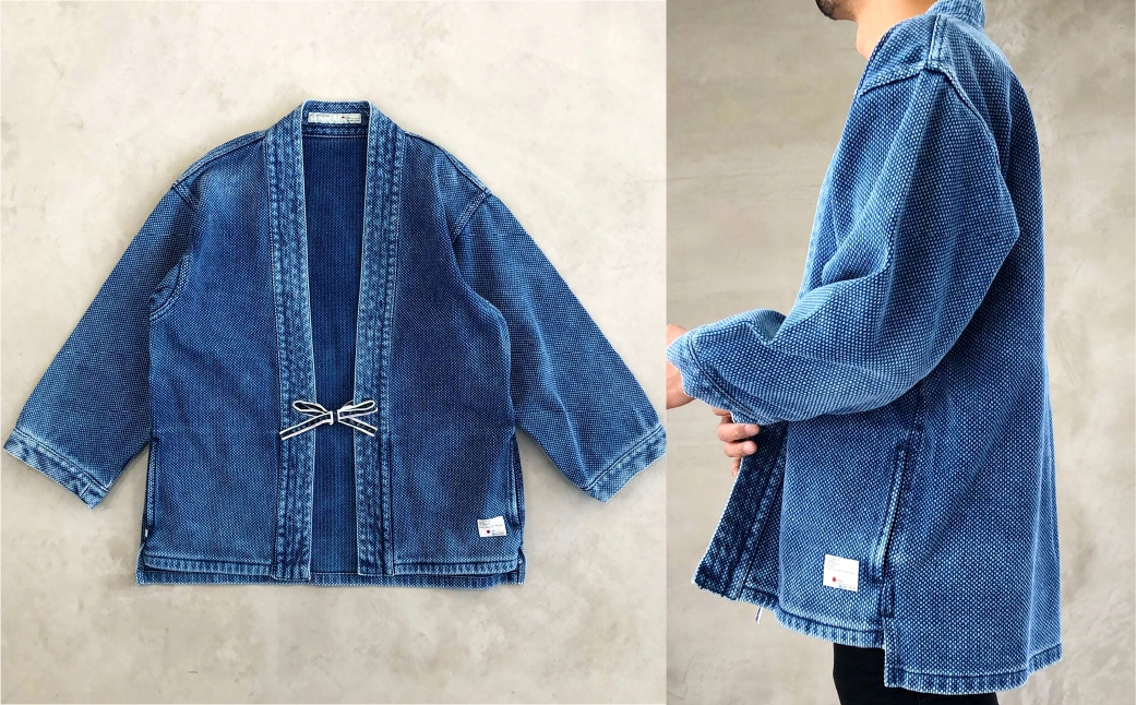 BLUE SAKURA刺し子着物ジャケット(長袖)DNTSW03LID