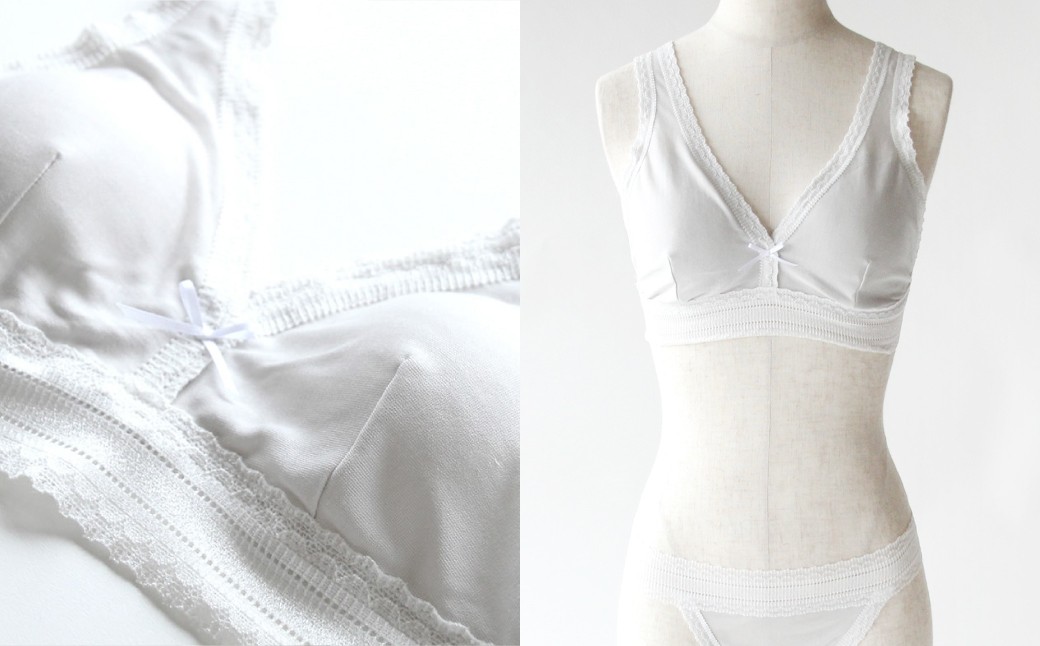 シルク／ソフトブラ　グレー