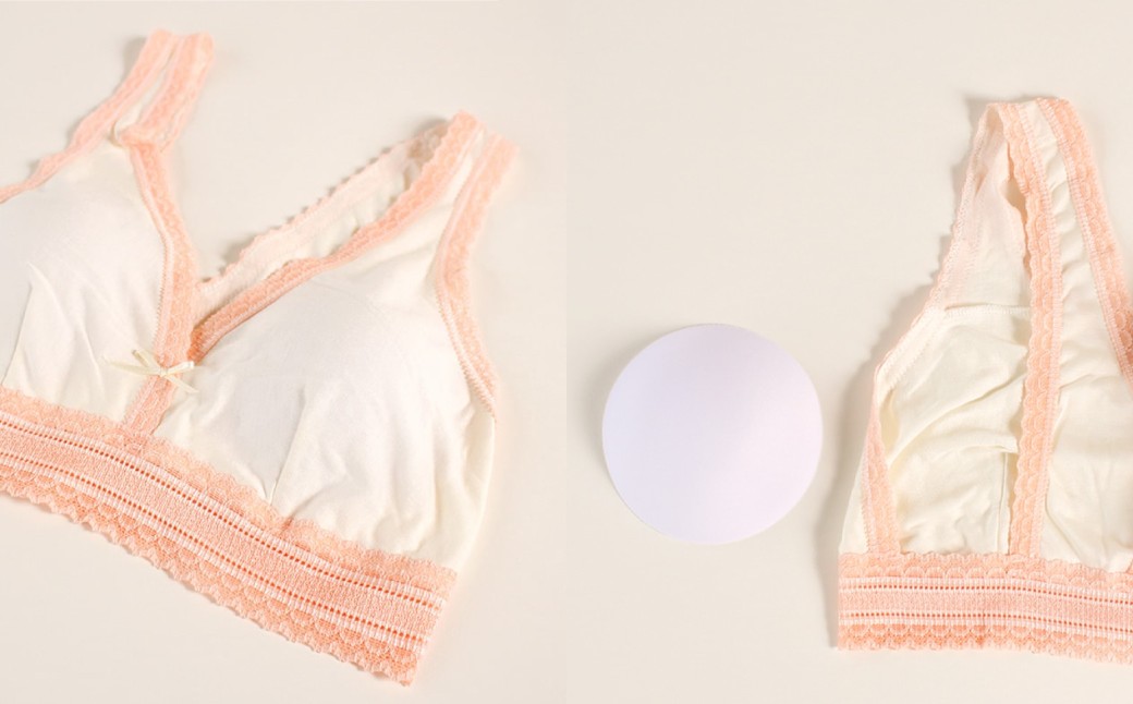 シルク×茜染め／ソフトブラ