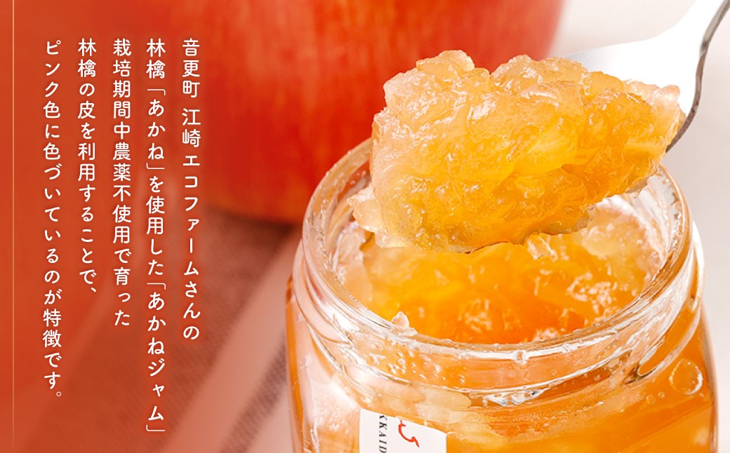 江崎エコファームさんのあかねジャム（りんごジャム）170g×2個【B132】