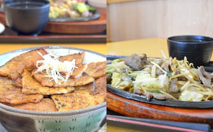 こぶしの湯あつま 日帰り入浴 お食事 豚丼 ジンギスカン