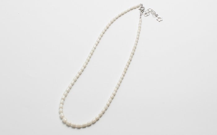 ホワイトコーラルネックレス 【有限会社米沢サンゴ店】 [ATCX026]