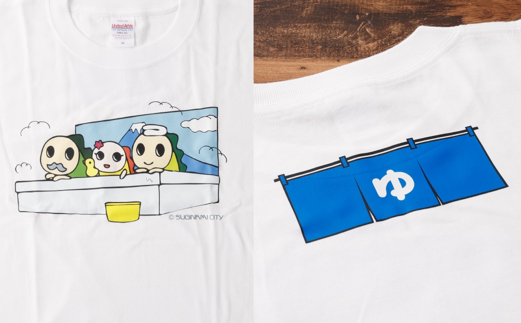 なみすけＴシャツセット（銭湯バージョン）＜Ｍセット＞【思いやり型返礼品】