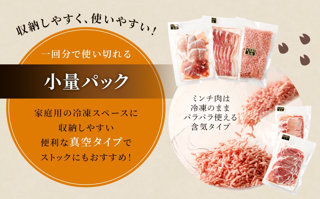 【3ヶ月定期便】鹿児島県産黒豚 6種詰合せ(約2.8kg×3回)