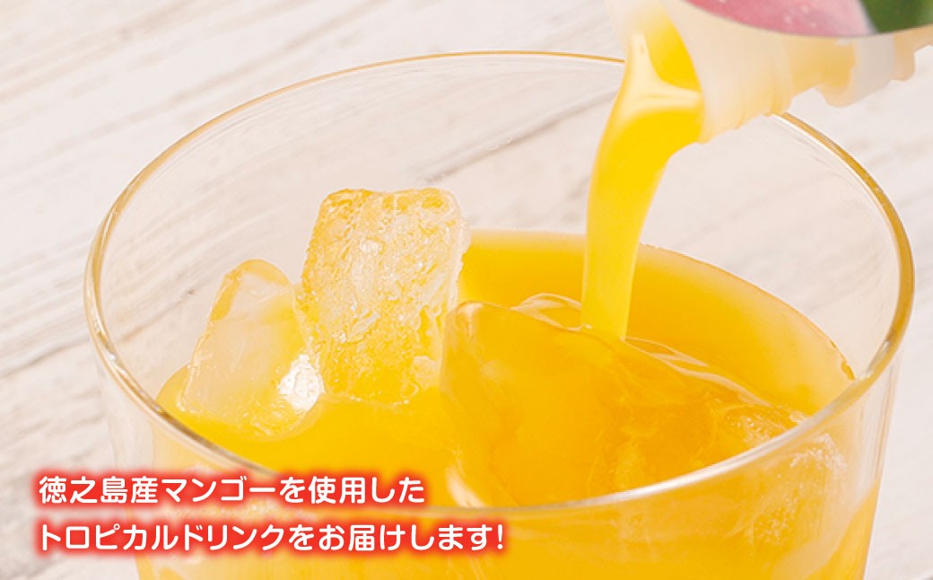 徳之島 天城町産 完熟果汁 ミニマンゴードリンク 2本 （ 200ml×2 ）