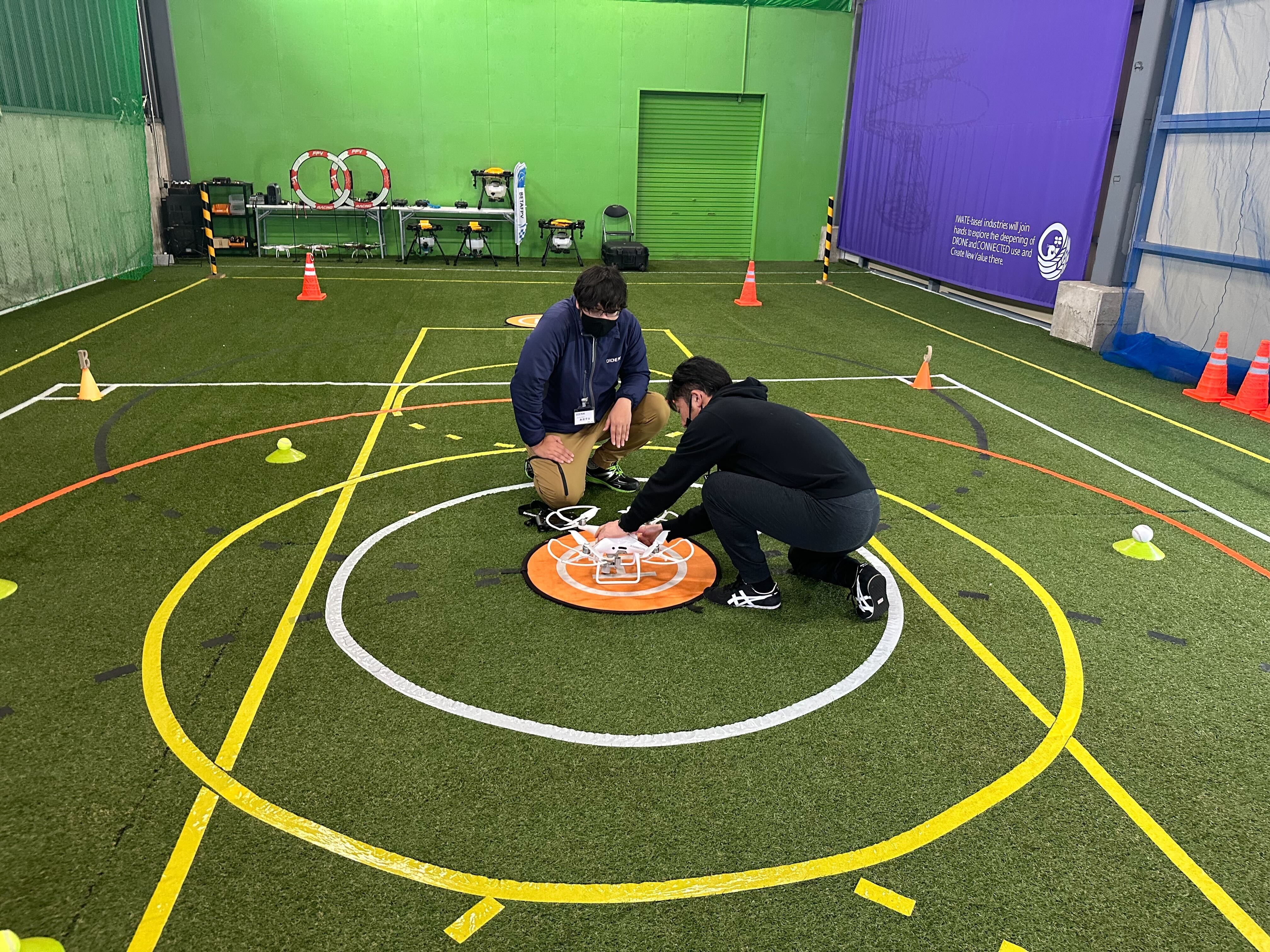 屋内練習場の様子