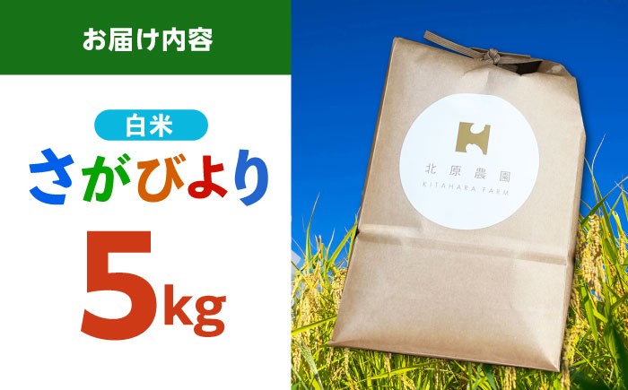 新米 さがびより 白米 5kg 特A米 特A評価 特別栽培米 特別栽培農産物 米 お米 特A 特A評価 佐賀 佐賀県産