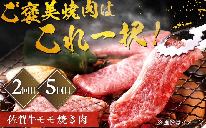 【5回定期便】200g～250g 計1.2kg 佐賀牛 お一人様ご褒美定期便（2ヶ月に1回にお届け）