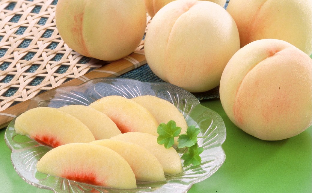 岡山白桃（品種：白鳳/加納岩白桃）5~7玉