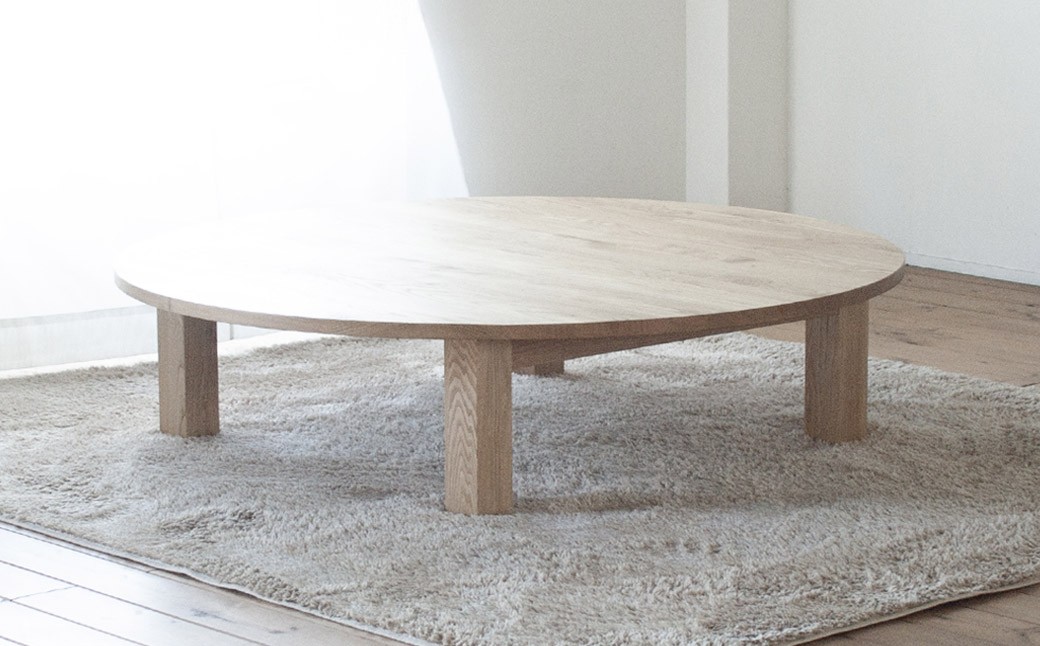 くりのちゃぶ台 （直径120cm・国産栗材・オイル塗装）