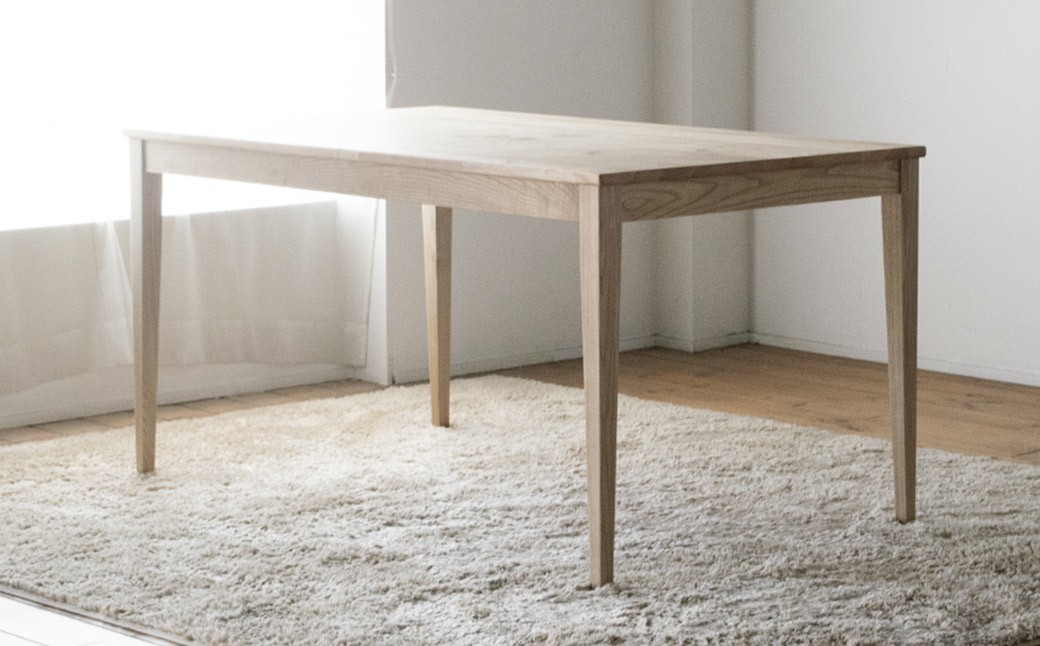 くりのスマートダイニング栗色 （幅140cm・国産栗材）