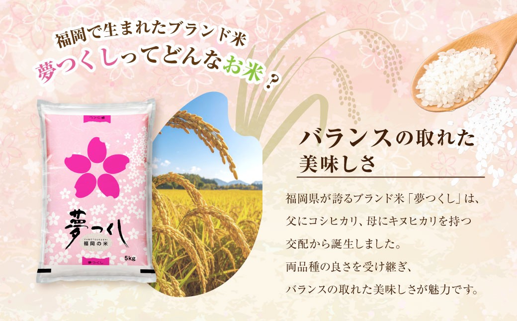 【令和7年産】福岡県産 夢つくし 精米 5kg