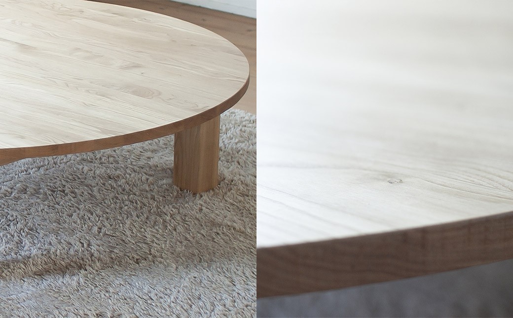 くりのちゃぶ台 （直径120cm・国産栗材・オイル塗装）