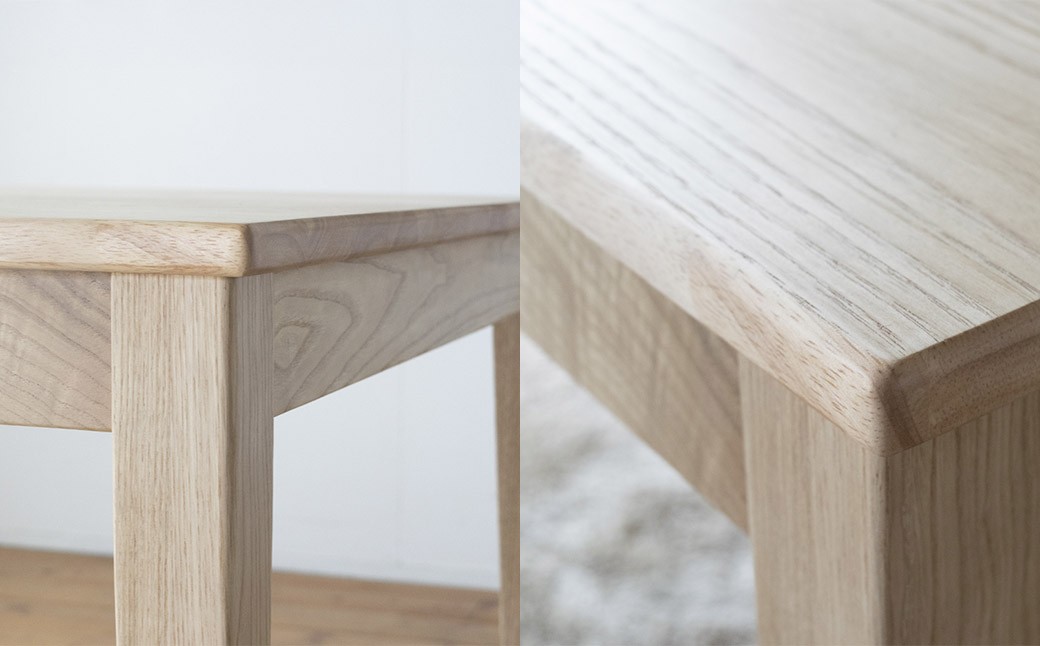 くりのスマートダイニング栗色 （幅140cm・国産栗材）