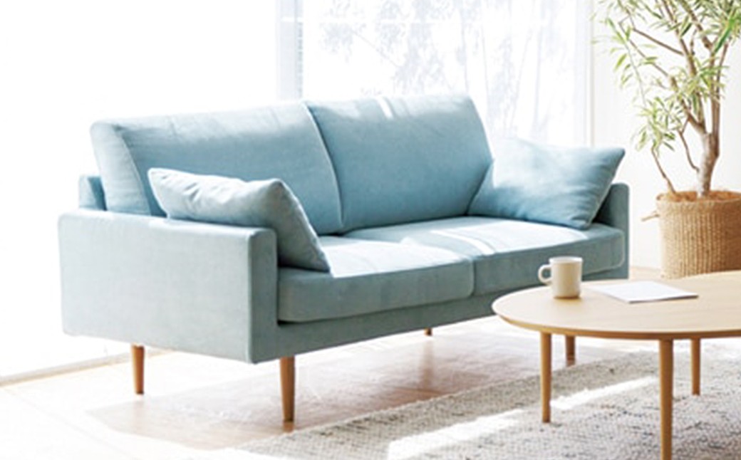 高野木工 LEO SOFA レオソファ 2.5人掛け ウォルナット脚【5年保証】