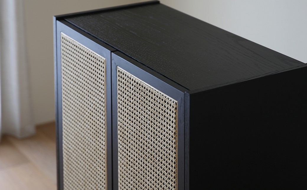 高野木工 BREATH ブレス 80キャビネット ブラック