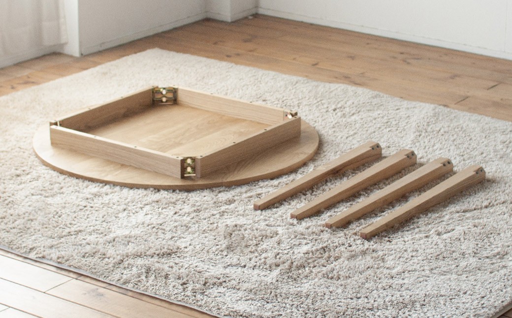 くりの丸いダイニング （直径110cm・国産栗材・ウレタン塗装） ダイニングテーブル 食事