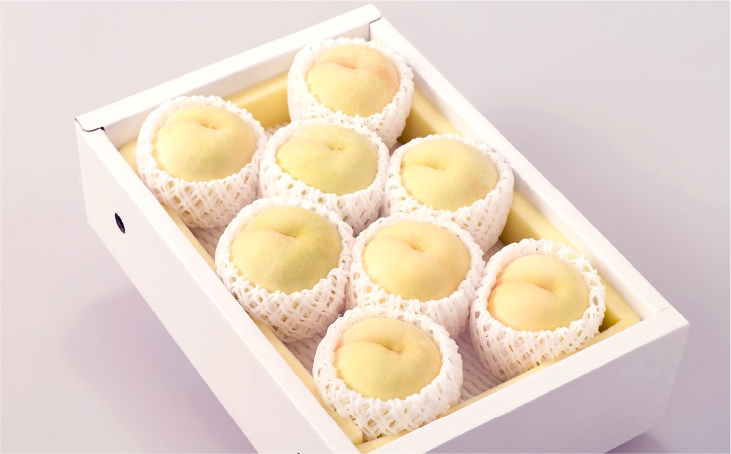 岡山白桃 8～10玉（合計2.0kg以上）