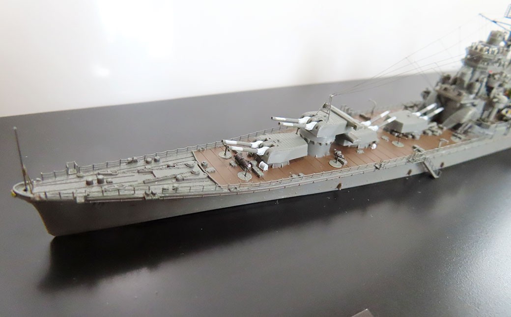プロプラモデラーが作る！ 一点物 日本海軍 重巡洋艦 「利根」 1944年 1／700 （完成品） フジミベースプラモデル