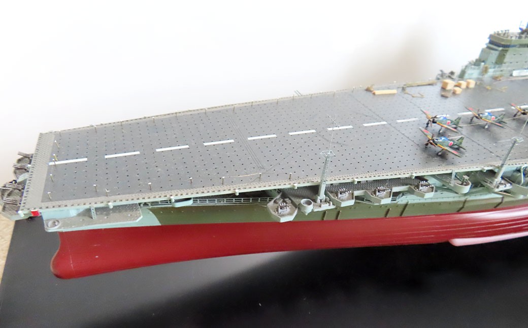 プロプラモデラーが作る！ 一点物 日本海軍 航空母艦 「信濃」 1944年 1／450 （完成品） ハセガワベースプラモデル