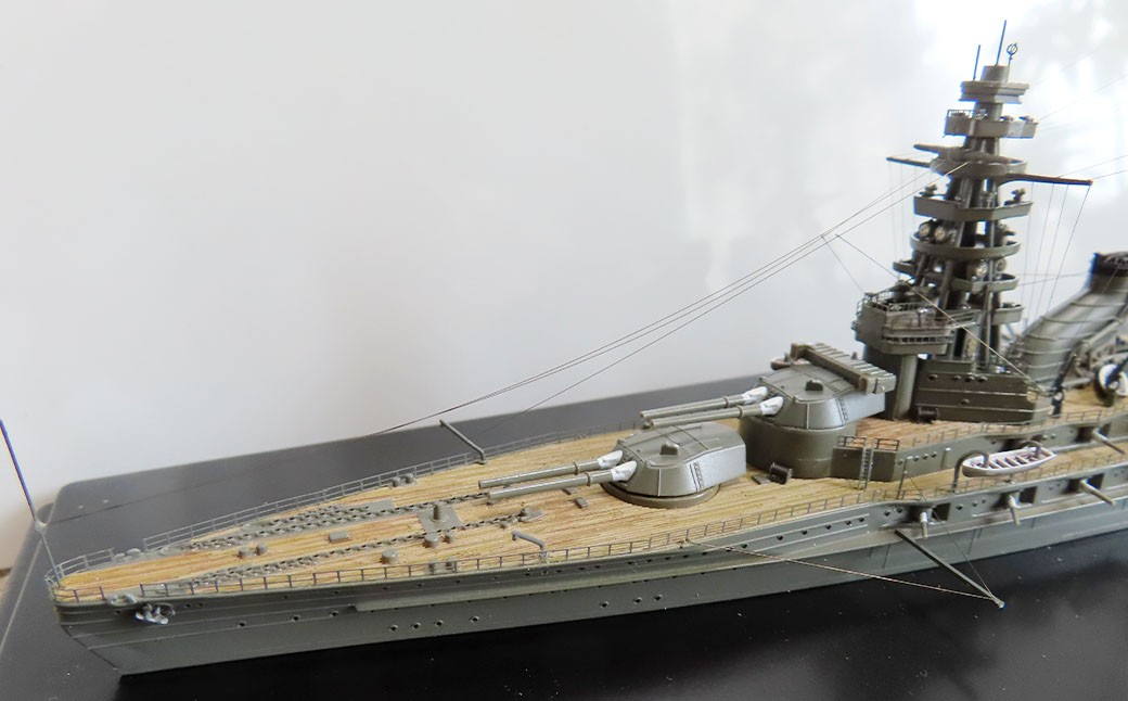 プロプラモデラーが作る！ 一点物 日本海軍 戦艦 「長門」 1927年 1／700 （完成品） アオシマベースプラモデル