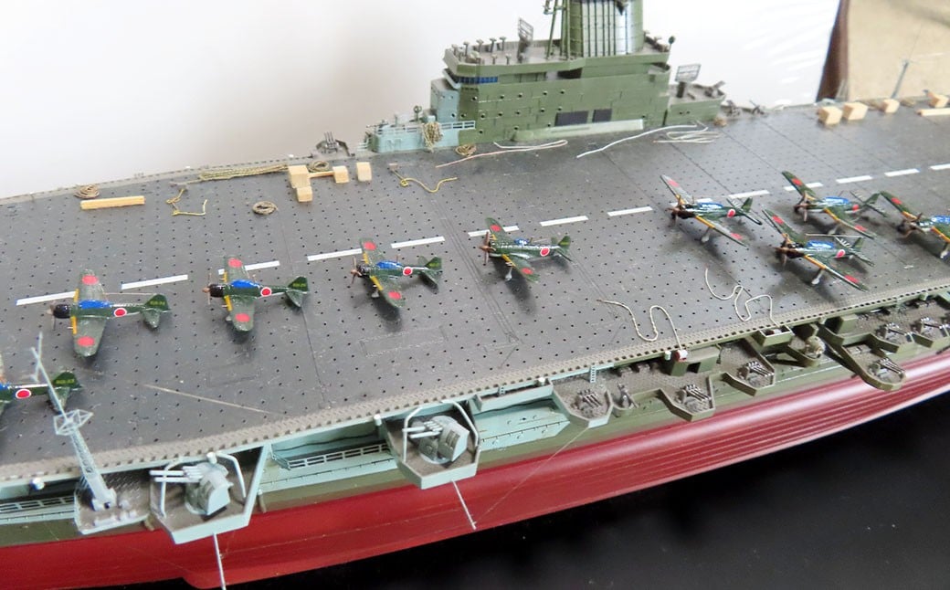 プロプラモデラーが作る！ 一点物 日本海軍 航空母艦 「信濃」 1944年 1／450 （完成品） ハセガワベースプラモデル