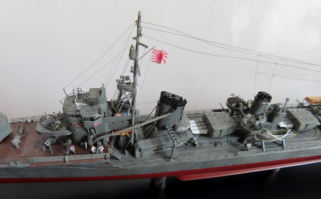 プロプラモデラーが作る！ 一点物 日本海軍 駆逐艦 「雪風」 1945年 1／350 （完成品） ハセガワベースプラモデル