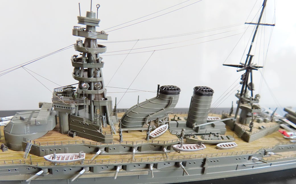 プロプラモデラーが作る！ 一点物 日本海軍 戦艦 「長門」 1927年 1／700 （完成品） アオシマベースプラモデル