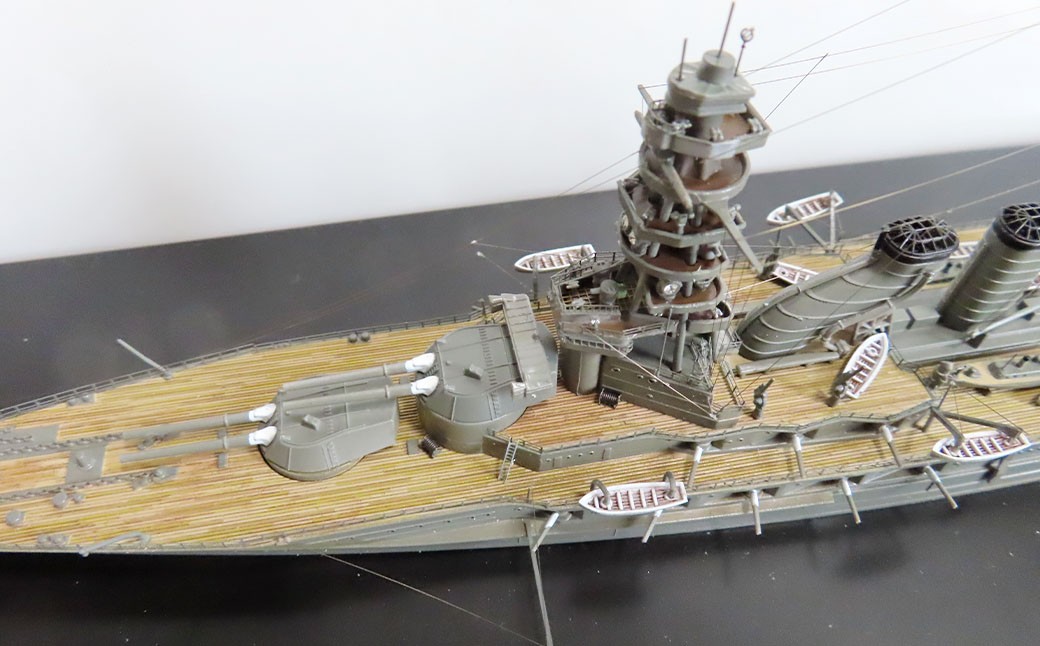 プロプラモデラーが作る！ 一点物 日本海軍 戦艦 「長門」 1927年 1／700 （完成品） アオシマベースプラモデル