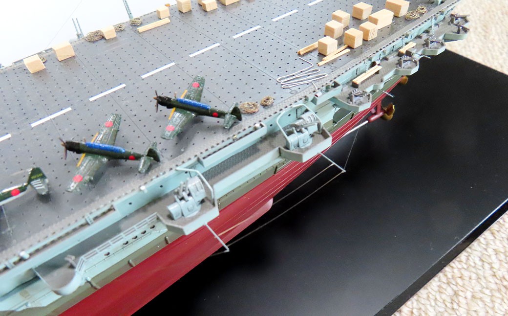 プロプラモデラーが作る！ 一点物 日本海軍 航空母艦 「信濃」 1944年 1／450 （完成品） ハセガワベースプラモデル