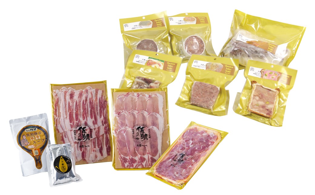 【佐助豚】シャルキュトリーと豚骨しゃぶしゃぶのセット