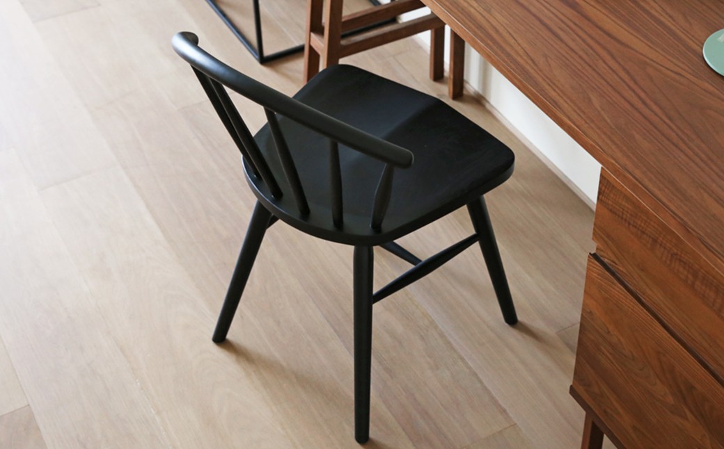 高野木工 UN CHAIR アンチェア オーク黒塗装【5年保証】